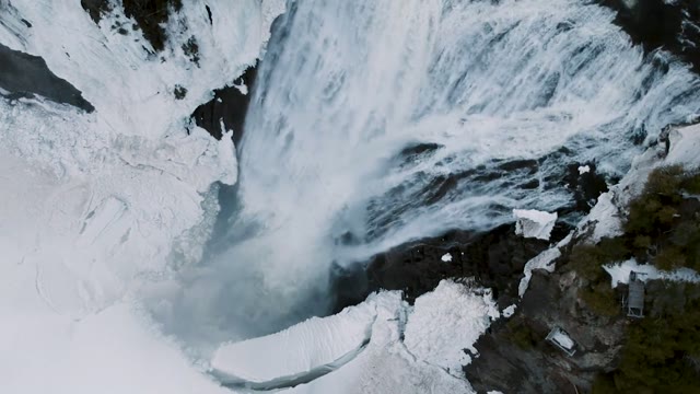 Icy waterfall