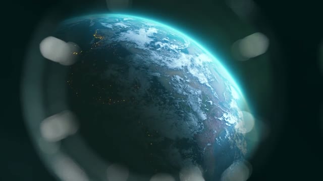 Blue Earth from space