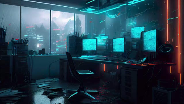 Rainy office