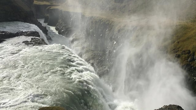 Wide waterfall